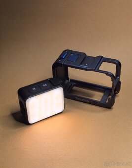 Dji Osmo action 3/4/5 celo kovovy obal + svetlo - 6