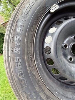 195/65 R15 KUMHO ecowing, plechové disky - 6