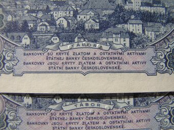 ČESKOSLOVENSKÉ BANKOVKY: 1953 top stav - 6
