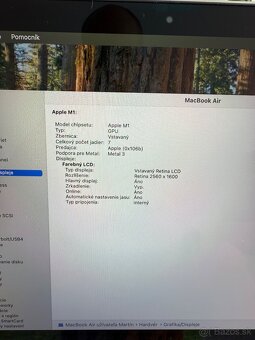 Apple Macbook Air 13” M1 8/256GB Silver - SK lokalizácia , - 6