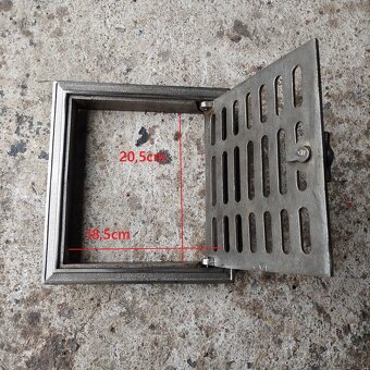 Liatinové dvierka na pec sada 8 - 6