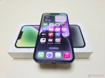 Predám Apple iPhone 14 128gb MIDNIGHT BATERKA 100% - 6