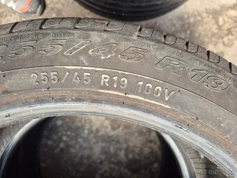255/45 r19 letné 2 ks PIRELLI dezén 8,2 mm DOT2019 - 6