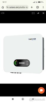 Trojfázový menič Sofar Solar 6.6 KTL-X G3 - 6600W - 6