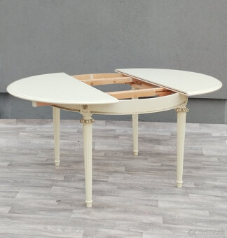 Stôl jedálenský v štýle Ľudovíta XVI – rozkladací. - 6