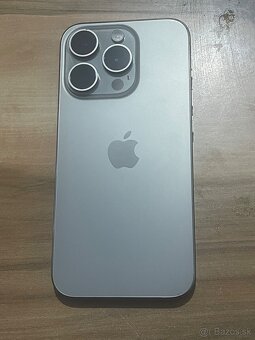 Predám Apple iphone 15 PRO 256GB Natural Titanium - 6