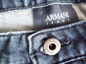 Armani pánske rifle s elastanom M (34/34) - 6