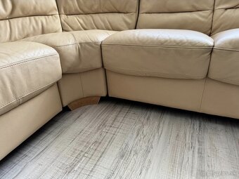 Kožená rohová sedačka - 6