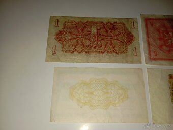BANKOVKY 1 KČS 1940-1989, 4 RŮZNÉ EMISE, VŠE NEPERFOROVANÉ - 6