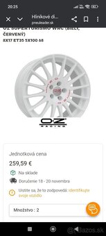 5x112 R17 O.Z SUPERTURISMO GT WRC ET30 8j - 6