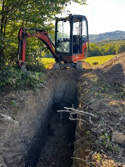 Zemné a výkopové práce, Minibager, nákladná doprava bager - 6
