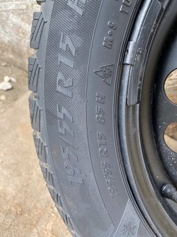 Renault clio IV 4 plechove disky zimne pneumatiky 195/55/15 - 6