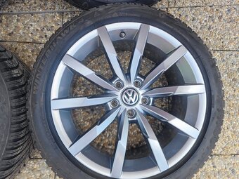VW Passat alu disky 5x112 R18 + zimní pneu 225/45/18 - 6