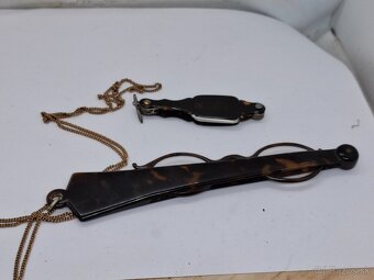 Predám starožitné okuliare lorňon kaučuk striebro kus 45€ - 6