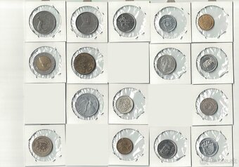 Zbierka svetových mincí - po kusoch -Ázia,Amerika,Afrika,Eur - 6
