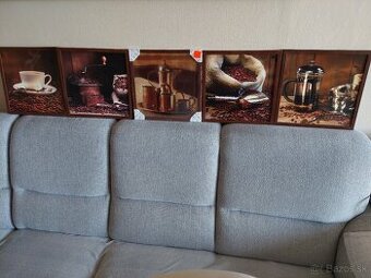 Obrazy s motívom kávy 5x - 6