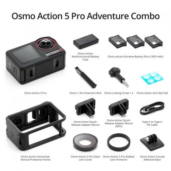 Nová DJI Osmo Action 5 Pro Adventure Combo - 6