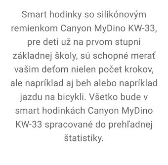 Smart hodinky detské Dino - 6