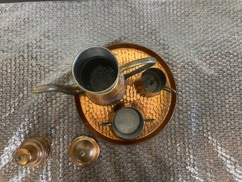 Měděný kávový set - 6