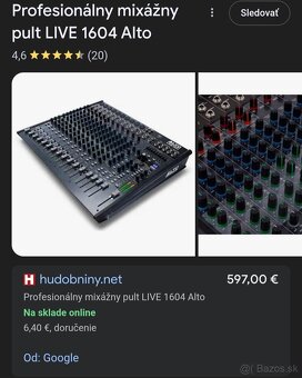 Alto Professional LIVE-1604 Analógový mixpult - 6