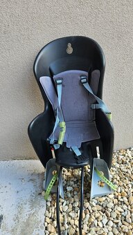 Detská cyklistická sedačka Polisport Šedo-zelená - 6