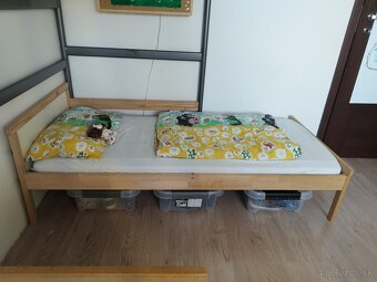 Poschodová posteľ IKEA + 2 detské postele - 6