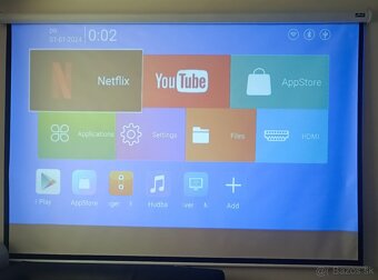 Android FullHD LED prenosný projektor - 6