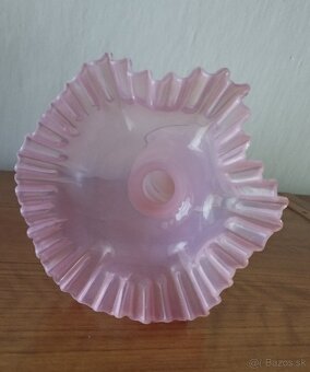 Sklenená váza - ružové sklo - 6