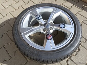 Originál alu disky Audi, Seat, Škoda, VW R17 5x100 ET46 - 6