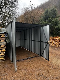 Plechová garáž 2x5m stavebná búda - 6
