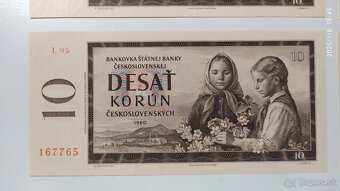 10 Kčs 1960 ..... 4 - postupka UNC, predposledná séria - 6