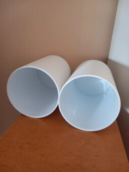 2ks kúpeľnové poháre, tvrdený plast - cena spolu - 6