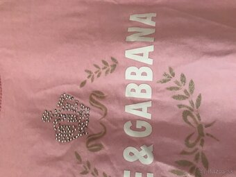 DOLCE&GABBANA pudrove damske tricko S/M - 6