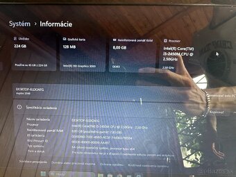 Predám notebook Acer Aspire 5349 I5/8GB/240GB SSD/W11 - 6