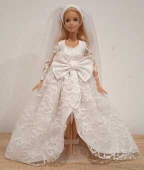 Barbie -svadobne šaty pre Barbie - 6