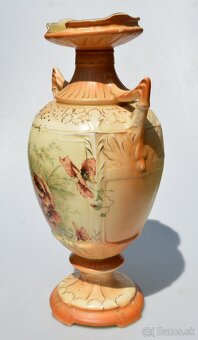 Starožitná veľká porcelánová váza - Maky - 6