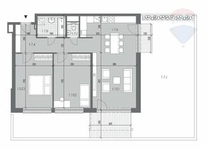 NA Predaj 3 izbové byty s predzáhradkou a terasou, Záhorská  - 6