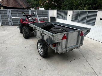 Kawasaki Brute Force 750+Výklopný Vozík+Radlica na sneh - 6