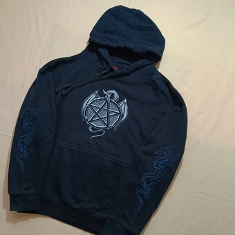 Spiral Direct Ice Dragon čierna mikina s kapucňou big logo L - 6