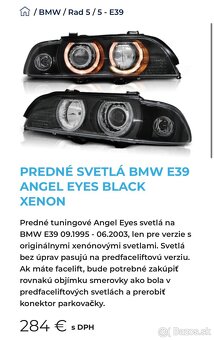 E39 1995-2003 Predné xenónové svetlomety - 6