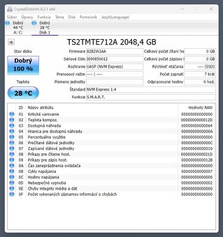 2TB Transcend MTE712A PCIe NVMe 4.0 x4 Industrial - 4 000TBW - 6