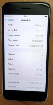 Krásny Iphone SE 128GB batéria 88 percent - 6