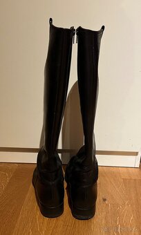 Čierne kožené čižmy Gabor - 6