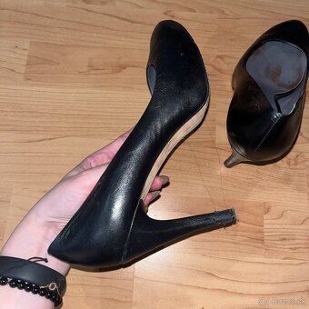 Calvin Klein spoločenské čierne lodičky - 6