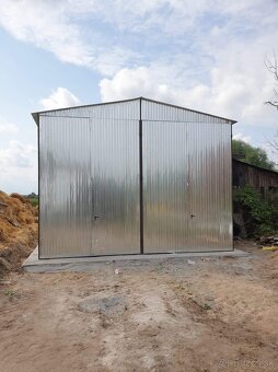 Montovaná pozinkovaná hala 6×12 m – výška prejazdu 4 m - 6