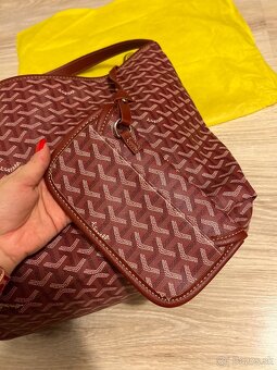 Goyard kabelka Bohéme Hobo - burgundy (GO4) - 6