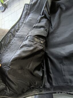 Pánska kožená moto vesta 3Xl - 6