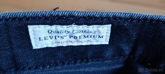 Levis tmavošedé slim fit streč - 6