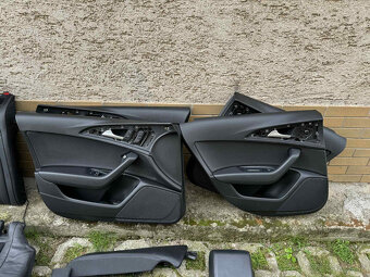 Sedadlá + tapacíre (čierna koža) Audi A6 C7 - 6