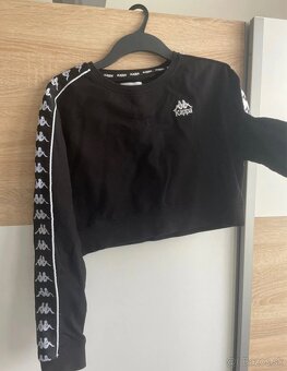 Kappa crop mikina M – pásiky na rukávoch, top stav - 6